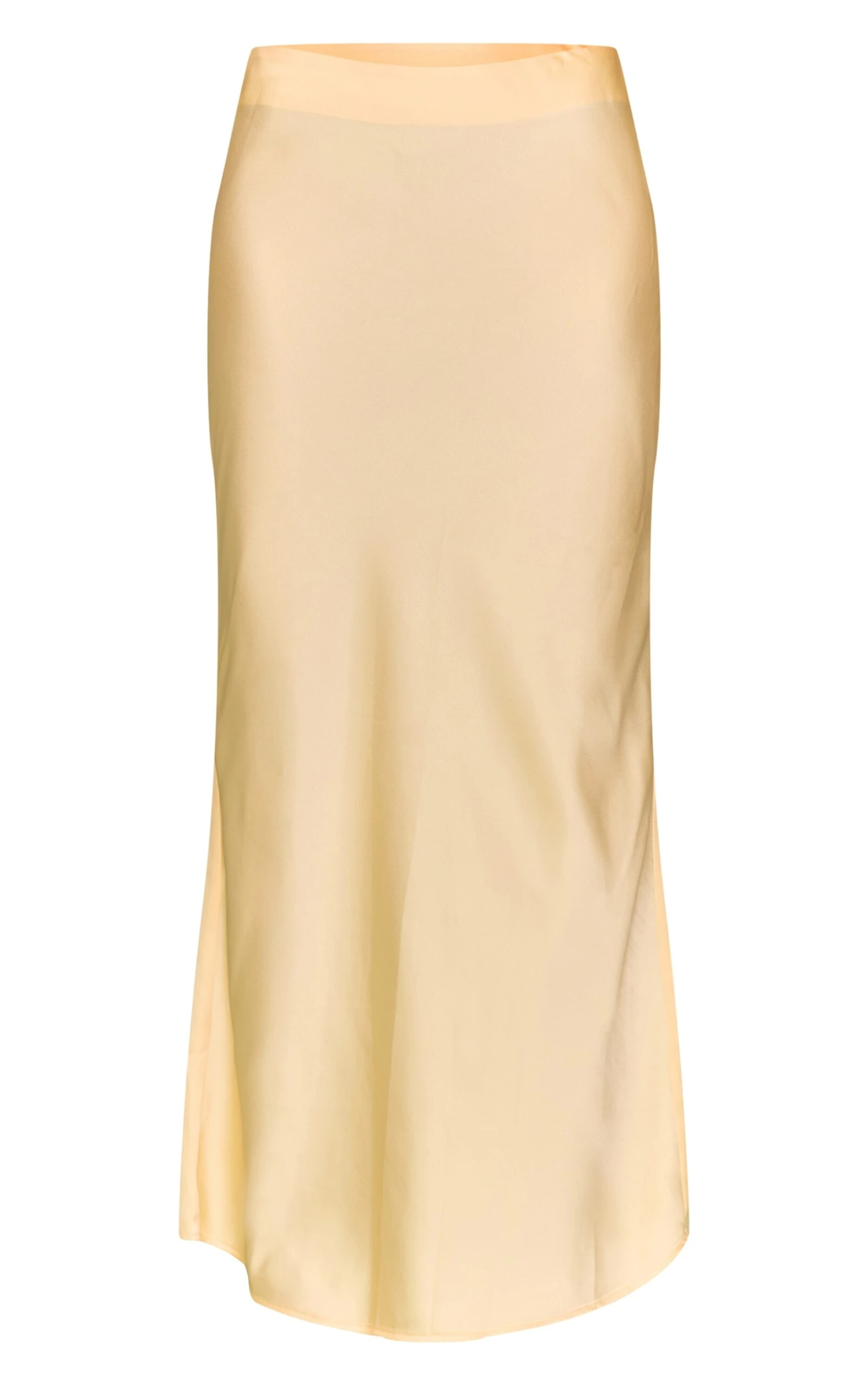 Prettylittlething Butter Yellow Satin Maxi Skirt 5 Prettylittlething Butter Yellow Satin Maxi Skirt - Image 5