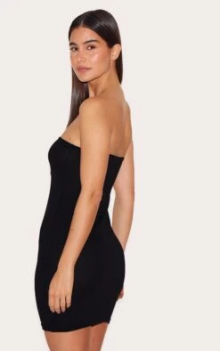 Prettylittlething Black Jersey Bandeau Bodycon Dress -Pretty Little Thing Shop 46ebd09f3ac2e058fc9d247c3165dc87a1cfdd28 CLT7957 2 black jersey bandeau bodycon dress