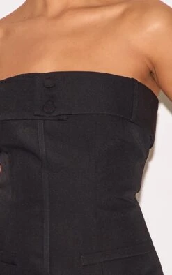 Prettylittlething Black Woven Belt Detail Shift Dress -Pretty Little Thing Shop 4715215f0e578317a163fae3cd0cb166c9d41c3b CNM0578 4 black woven belt detail shift dress