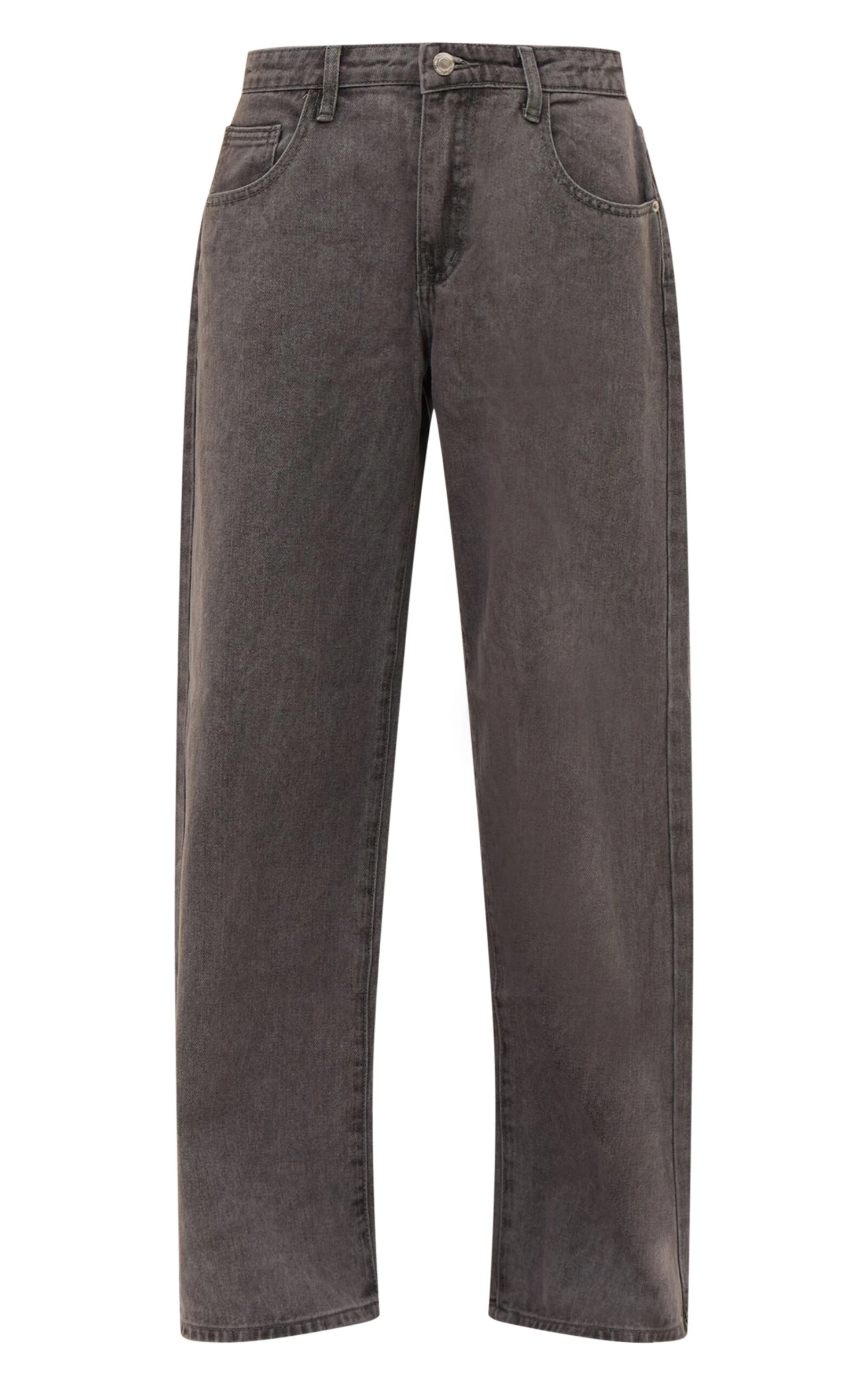 Prettylittlething Dark Grey Low Rise Wide Leg Jeans 5 Prettylittlething Dark Grey Low Rise Wide Leg Jeans - Image 5