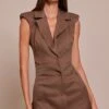 Chocolate Woven Structured Sleeveless Bodycon Dress -Pretty Little Thing Shop 48b7d6374d51eaa85f3cbb25bf189e9728a6878f CNO1460 1 chocolate woven structured sleeveless bodycon dress