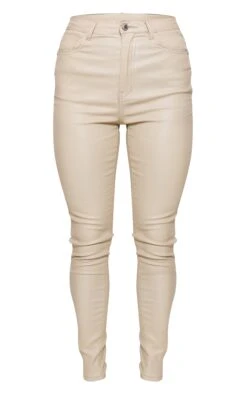 Prettylittlething Stone Hourglass Coated Skinny Jeans -Pretty Little Thing Shop 494f35dd2937fa8fbab70a9ee220c4fd43a39b9f cmq3612 5