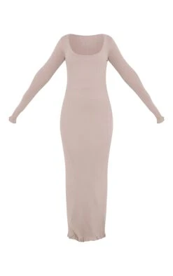 Prettylittlething Beige Rib Knit Piquet Hem Maxi Dress 9 Prettylittlething Beige Rib Knit Piquet Hem Maxi Dress -Pretty Little Thing Shop 4a0edb7c51407b5672637434377748a6daf44c83 cnj6047 5