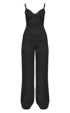 Prettylittlething Black Woven Corset Lace Panel Strappy Jumpsuit 9 Prettylittlething Black Woven Corset Lace Panel Strappy Jumpsuit -Pretty Little Thing Shop 4a13f4bec4169019c79ee849a8a07d6e749de594 cnl7255 5