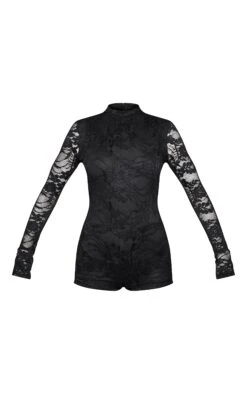Prettylittlething Black Lace Lined Long Sleeve Boat Neck Romper 9 Prettylittlething Black Lace Lined Long Sleeve Boat Neck Romper -Pretty Little Thing Shop 4a29573f56c1eddb88dbe01f4c9b52907e08a939 cnk6987 5