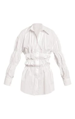 Prettylittlething White Ruched Long Sleeve Shirt Dress 9 Prettylittlething White Ruched Long Sleeve Shirt Dress -Pretty Little Thing Shop 4a39d7b4a24e23a3f480b6ab45ceafca362ca533 CNO3546 5 white ruched long sleeve shirt dress