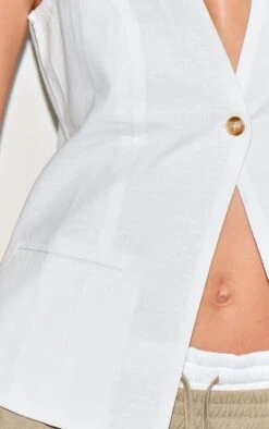 Prettylittlething White Cotton Vest 8 Prettylittlething White Cotton Vest -Pretty Little Thing Shop 4b29ec56b5b5254402ddd675b058922cea254825 CNM3942 4 white lightweight woven waistcoat