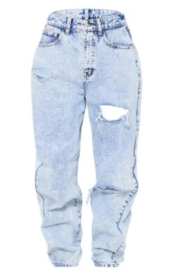 PRETTYLITTLETHING Acid Blue Wash Open Knee Boyfriend Jeans 9 PRETTYLITTLETHING Acid Blue Wash Open Knee Boyfriend Jeans -Pretty Little Thing Shop 4b607da012880e286a667a8b65f9743b746dbccf cmm4757 5