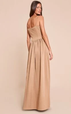 Taupe Woven Strappy Bust Detail Maxi Dress -Pretty Little Thing Shop 4bd426c21334040bb18ac7109d2f0cb21e30823c CNO1445 2 taupe woven strappy bust detail maxi dress