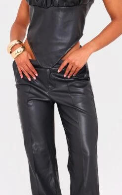 Prettylittlething Black Faux Leather Dip Waist Flared Pants 8 Prettylittlething Black Faux Leather Dip Waist Flared Pants -Pretty Little Thing Shop 4bd9cf56c4252c08ab30f627455bf0862dd055a4 cmt1931 4