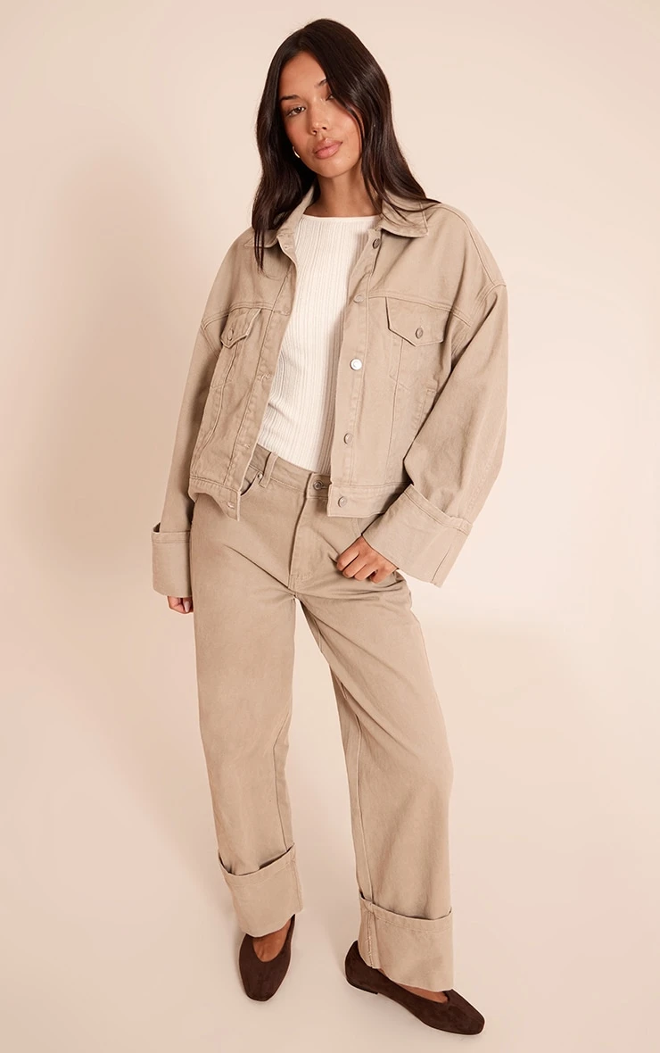 Stone Turn Up Hem Jeans 1 Stone Turn Up Hem Jeans