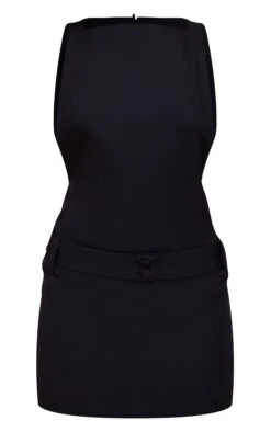 Prettylittlething Black Belt Detail Shift Dress -Pretty Little Thing Shop 4cdb35980cb5c2661209cbd7a3c5178aaf52c542 CNM6735 5 black belt detail shift dress