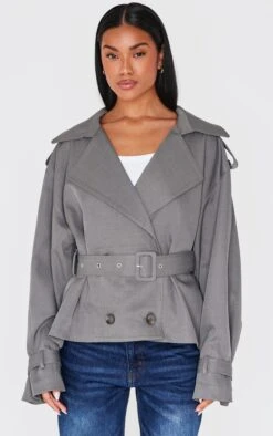 Prettylittlething Grey Classic Grazer Length Trench Coat 7 Prettylittlething Grey Classic Grazer Length Trench Coat -Pretty Little Thing Shop 4d1272476524ede0fe49e839232ee78bce1ec814 cnl4638 3