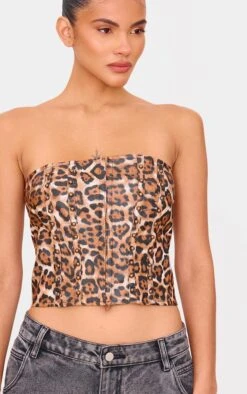Prettylittlething Brown Faux Leather Leopard Print Studded Crop Corset 8 Prettylittlething Brown Faux Leather Leopard Print Studded Crop Corset -Pretty Little Thing Shop 4d319298594d09f3441f62cbcf569daac39ab0f9 cnk2297 4