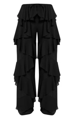 Black Chiffon Frill Straight Leg Pants 9 Black Chiffon Frill Straight Leg Pants -Pretty Little Thing Shop 4dad82c089cc0cb146fc3c6e7a5f0da085dbc985 CNO1486 5 black chiffon frill straight leg trouser