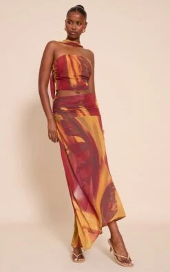 Multi Abstract Printed Chiffon Scarf Detail Ruched Bandeau Top -Pretty Little Thing Shop 4df422811316b00c6c7acd66634bc3d16b1c0f18 CNN9278 3 multi abstract printed chiffon scarf detail ruched bandeau top