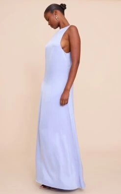Prettylittlething Blue Satin Boat Neck Sleeveless Maxi Dress -Pretty Little Thing Shop 4e5ac2914758d721ab31ad555c7d1500556f027b CNN7354 3 blue satin boat neck sleeveless maxi dress