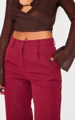 Prettylittlething Burgundy Peach Skin Straight Leg Pants 8 Prettylittlething Burgundy Peach Skin Straight Leg Pants -Pretty Little Thing Shop 4e68e22841757ebdcbc902a02e339b3707966df6 cnl3058 4