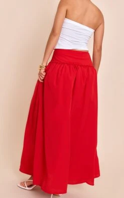 Prettylittlething Red Volume Maxi Skirt -Pretty Little Thing Shop 4ebc540256af2a88386f8b086853b2eb09670751 CNN7870 3 red volume maxi skirt