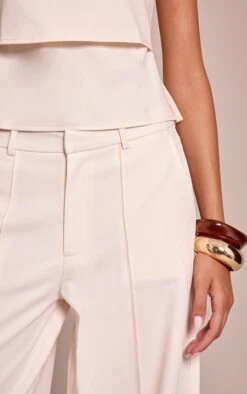 Cream Pintuck Tailored Pant 8 Cream Pintuck Tailored Pant -Pretty Little Thing Shop 4ef66f0b2ff5399ee509b4a8c90d6e5396e4347e CNO2213 4 cream pintuck tailored trouser