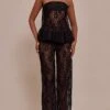 Black Lace Straight Leg Pant 10 Black Lace Straight Leg Pant -Pretty Little Thing Shop 4f208fe7305d36a996d1747bbcfb0e90ebeb44f7 CNO0587 1 black lace straight leg trouser