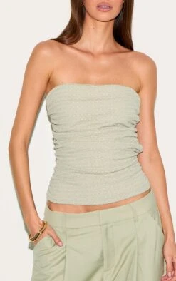Prettylittlething Sage Green Textured Double Layer Bandeau Top 8 Prettylittlething Sage Green Textured Double Layer Bandeau Top -Pretty Little Thing Shop 4f500502568d4d853c321bbf8eea4e8d2b0e22df CNM8493 4 sage green textured double layer bandeau top
