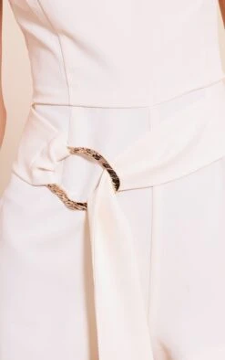 Cream Woven Crew Neck Belt Romper 8 Cream Woven Crew Neck Belt Romper -Pretty Little Thing Shop 4f72003e558b4786235ce32779d0de2027d47259 CNO0479 4 cream woven crew neck belt playsuit