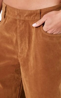 Prettylittlething Deep Tan Faux Suede Mid Rise Straight Leg Pants 8 Prettylittlething Deep Tan Faux Suede Mid Rise Straight Leg Pants -Pretty Little Thing Shop 4f8b2cdd0878dc199b2a52e853e11e19687682c9 cnl8584 4