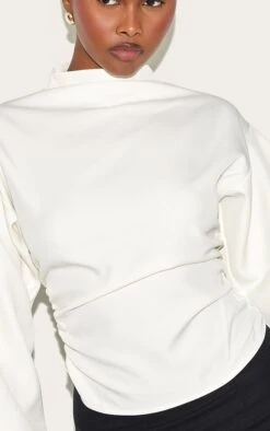 Prettylittlething Cream Woven Highneck Fitted Top 7 Prettylittlething Cream Woven Highneck Fitted Top -Pretty Little Thing Shop 4f8dc8f4f0d97ab2cf86a8fa40423d99b629a2be CNM3881 4 cream woven highneck fitted top