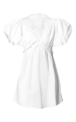 Prettylittlething White Cotton Gathered A-line Dress -Pretty Little Thing Shop 4fcf55f88a04df36451a94901b152662d11a1e21 CNM4346 5 white cotton gathered a line dress