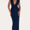 Prettylittlething Navy Double Layer Plunge Ruched Shoulder Drape Waist Maxi Dress -Pretty Little Thing Shop 4fdff625840fc5e07830eb411c73cbf879bc668a CNM8667 1 navy double layer plunge ruched shoulder drape waist maxi dress