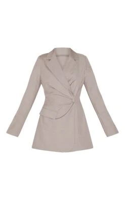 Prettylittlething Taupe Tailored Woven Cinched Waist Long Sleeve Romper -Pretty Little Thing Shop 508bb593190764985ce5118cecabf902c1e99600 cnl9263 5