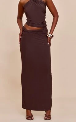 Prettylittlething Dark Brown Double Slinky Twist Maxi Skirt 6 Prettylittlething Dark Brown Double Slinky Twist Maxi Skirt -Pretty Little Thing Shop 50a0fdc9d880c71a056471d7e9114daedc8cdb46 CNN4146 2 plum double slinky twist maxi skirt