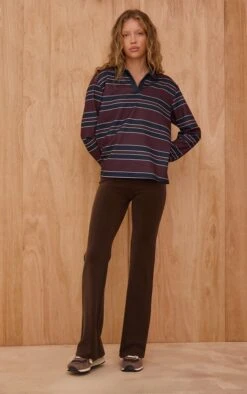 Prettylittlething Burgundy Stripe Cotton Polo Rugby Top -Pretty Little Thing Shop 50d14b7fd7954d50f3585af241a62f519d0b85ad CNO9871 3 burgundy stripe cotton polo rugby top