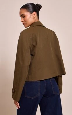 Prettylittlething Khaki Long Sleeve Trench Style Jacket -Pretty Little Thing Shop 5142c7e1e42c0c5c6e2b2c77921bd5c9d9d85231 CNN2519 2 khaki long sleeve trench style jacket
