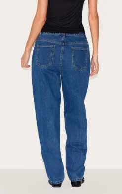 PRETTYLITTLETHING Dark Blue High Waist Mom Jeans 7 PRETTYLITTLETHING Dark Blue High Waist Mom Jeans -Pretty Little Thing Shop 51557e38e617dd62b781cfb5de2ffe8f561b1b9c CNL7119 3 prettylittlething dark blue high waist mom jeans