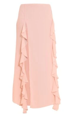 Light Pink Chiffon Frill Split Maxi Skirt -Pretty Little Thing Shop 5177e7502f6091fc8969a562016065902308b0bd CNO0597 5 light pink chiffon frill split maxi skirt
