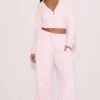 Prettylittlething Pink Embroidered Interlock Rib Panel Wide Leg Sweatpants -Pretty Little Thing Shop 5188b6c4487561214bd4b27e28fa5669fa68f02a CNN8305 1 pink embroidered interlock rib panel wide leg joggers