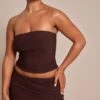 Prettylittlething Shape Chocolate Double Layered Bandeau Top -Pretty Little Thing Shop 51c4c5898f83b314d164585784b04a7a0a84c92b CNN1905 1 shape chocolate double layered bandeau top