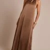 Prettylittlething Chocolate Satin High Neck Scoop Extreme Low Back Maxi Dress -Pretty Little Thing Shop 51ca714f7a1211c684432e574962d030614ba366 CNN6020 1 chocolate satin high neck scoop extreme low back maxi dress