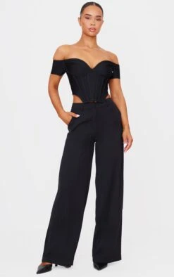 Prettylittlething Black Bandage Dip Hem Bust Cup Bardot Corset -Pretty Little Thing Shop 52b79dd7414f0c136588b688966cc3f4f67eb515 cng4024 3