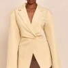 Prettylittlething Butter Cream Tailored Cinched Waist Blazer -Pretty Little Thing Shop 52bd0a129129cee9d6f1b8b063c6f8d5fb9207fc CNM8513 1 butter cream tailored cinched waist blazer