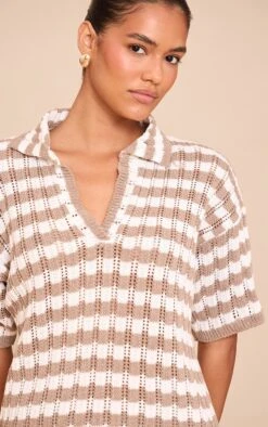 Prettylittlething Mocha Crochet Stripe Rugby Knit Top -Pretty Little Thing Shop 532fbea5a9c33dc4068ec4ae1c24362158d17729 CNN2703 4 mocha crochet stripe rugby knit top