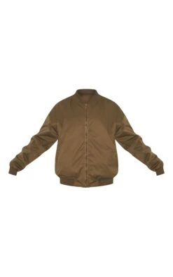 Prettylittlething Khaki Classic Oversized Bomber Jacket -Pretty Little Thing Shop 534f4e25724675269517db151dc1469fcbe76dff CNL4138 5 khaki classic oversized bomber jacket