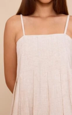 Prettylittlething Natural Textured Woven Pleated Mini Dress -Pretty Little Thing Shop 544446efea8134d78edef278fadadf36cd89eb68 CNN3856 4 natural textured woven pleated mini dress