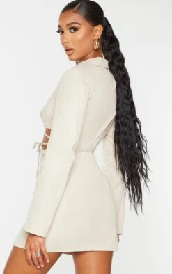 Prettylittlething Stone Woven Cut Out Tie Waist Utility Style Blazer Bodycon Dress -Pretty Little Thing Shop 544d8c71d8e7e2be3701588c3a8f413905ac3a56 cms4898 4