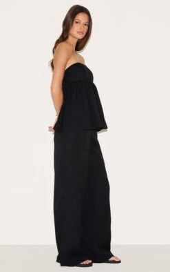 Prettylittlething Black Bandeau Peplum Detail Jumpsuit 6 Prettylittlething Black Bandeau Peplum Detail Jumpsuit -Pretty Little Thing Shop 5470b763b4576bdad494d21af2bcf7959b2160b2 CNM0436 3 black bandeau peplum detail jumpsuit