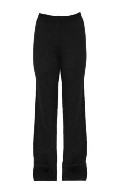 Prettylittlething Black Turn Up Hem Knit Pants -Pretty Little Thing Shop 54bc3385a95a1d9d447c1f13566db6830924904e cnm1487 5