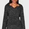 Prettylittlething Black Marl Knit V Neck Oversized Sweater 8 Prettylittlething Black Marl Knit V Neck Oversized Sweater -Pretty Little Thing Shop 54e6310452f8c4b656abc26dacfd67573cf1afac cnl5219 1
