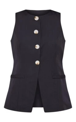 Prettylittlething Black Longline High Neck Vest -Pretty Little Thing Shop 54f477a94bf68ced8234f4445bbc46be2b43eb59 cnj6391 5